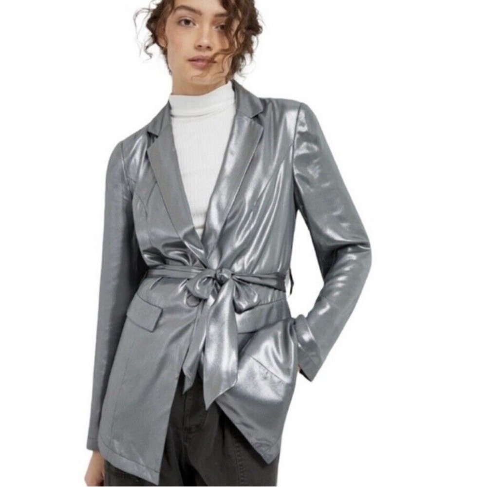 NWT Maeve Zada Metallic Blazer